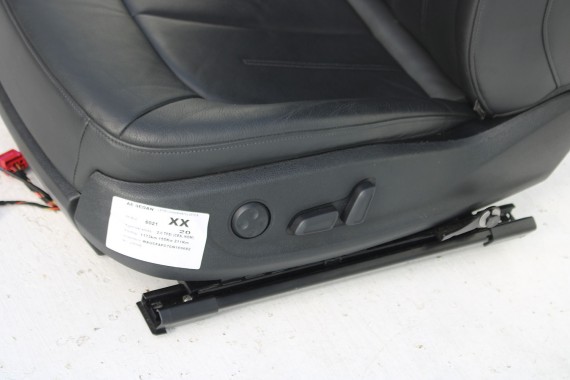 AUDI A6 4G SEDAN FOTELE KOMPLET FOTELI siedzeń siedzenia fotel tapicerka 4G5 skóra kolor czarny USA C7