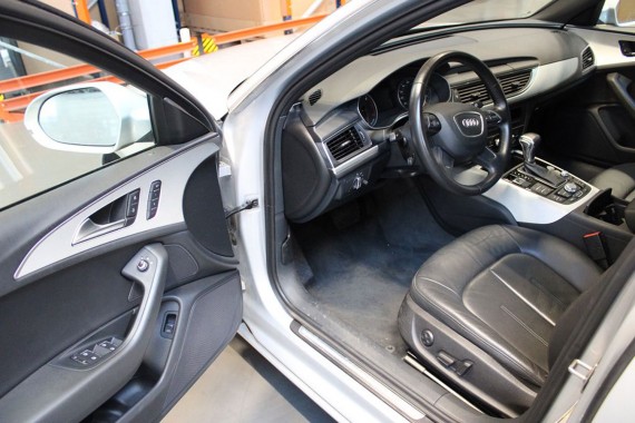AUDI A6 4G SEDAN FOTELE KOMPLET FOTELI siedzeń siedzenia fotel tapicerka 4G5 skóra kolor czarny USA C7