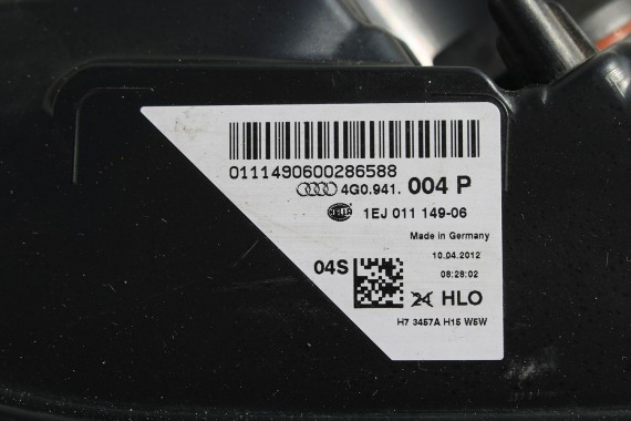 AUDI A6 PRZÓD maska błotniki zderzak lampy błotnik 4G 4G0 LX7W lodowo 4G0941003P 4G0941004P