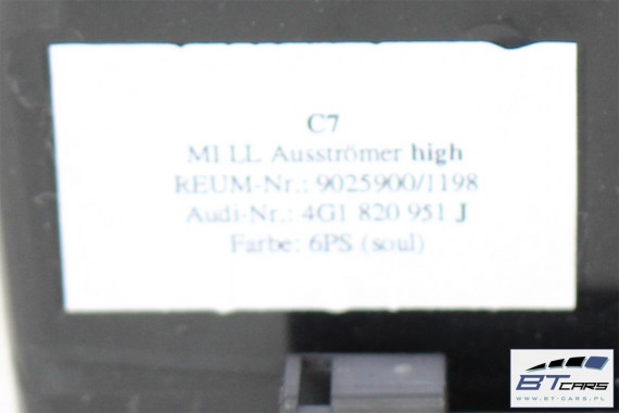 AUDI A7 KRATKI WLOTY POWIETRZA KONSOLI 4G8820902C 4G1820901E 4G1820951J kratka 4G1820901 4G8820902 lift chrom nawiewu 4G1820951J