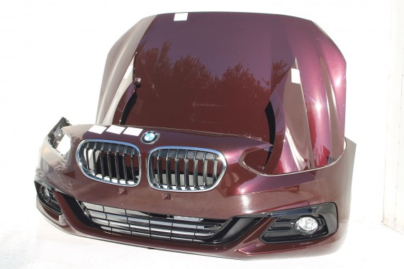 BMW 1 F52 PRZÓD maska błotniki zderzak przedni lampy błotnik Brillanteffekt (C25) Royal Burgundy Red 7441359 7441319