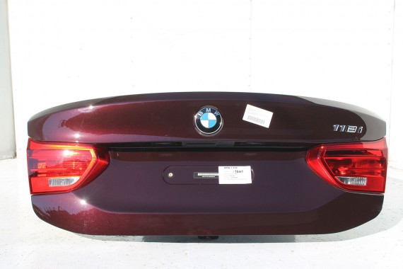 BMW 1 F52 TYŁ KLAPA BAGAŻNIKA ZDERZAK TYLNY + LAMPY TYLNE lampa Brillanteffekt kolor C25 Royal Burgundy 7387205 7378890 7378889