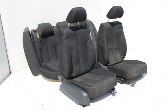 VW PASSAT B6 SEDAN KOMPLET FOTELI FOTELE TAPICERKA 3C 3C5 welur siedzeń siedzenia tapicerka kolor czarny