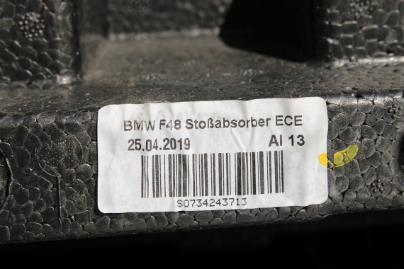 BMW X1 F48 PRZÓD maska błotniki zderzak pas przedni lampy wzmocnienie błotnik lampa Full Led A83 Glaciersilber 2.0 TDi diesel