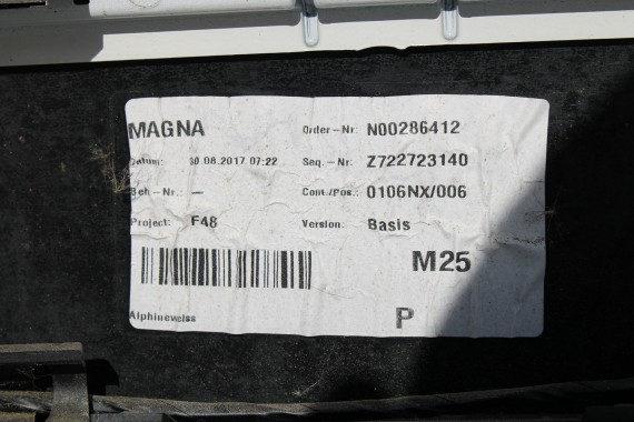 BMW X1 F48 PRZÓD maska błotniki zderzak pas przedni lampy wzmocnienie błotnik lampa Full Led 300 alpinweiss 3 2.0 TDi diesel