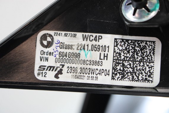 BMW M2 G87 LUSTERKO lewe drzwi M pakiet 5 pin zewnętrzne pinów kabli przewodów C4P Brooklyn grau Szary ANGLIK 5pin 2 G42