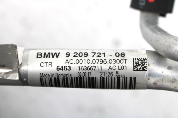 BMW X1 F48 RURKA KLIMATYZACJI KLIMY 64539209721 WĄŻ PRZEWÓD X2 F39 F45 F46 MINI F54 F55 F56 F57 F60 64 53 9209721