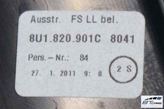 AUDI Q3 Q3 FL WLOTY KRATKI NAWIEWU 8U1820951C 8U1820901C 8U1820902C powietrza 8U1820901B 8U1820902B 8U1820902C 8U1820951B LIFT