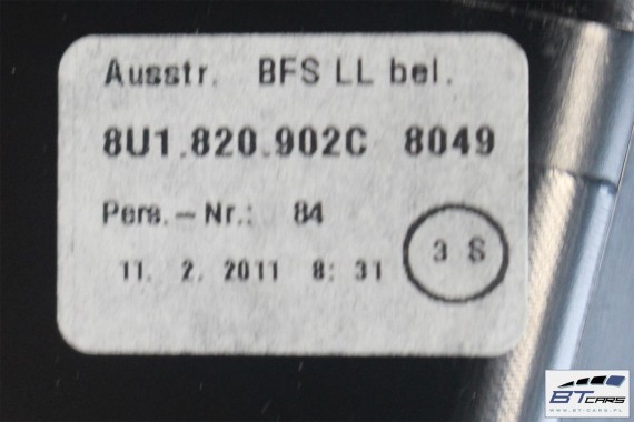 AUDI Q3 Q3 FL WLOTY KRATKI NAWIEWU 8U1820951C 8U1820901C 8U1820902C powietrza 8U1820901B 8U1820902B 8U1820902C 8U1820951B LIFT