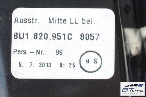 AUDI Q3 Q3 FL WLOTY KRATKI NAWIEWU 8U1820951C 8U1820901C 8U1820902C powietrza 8U1820901B 8U1820902B 8U1820902C 8U1820951B LIFT