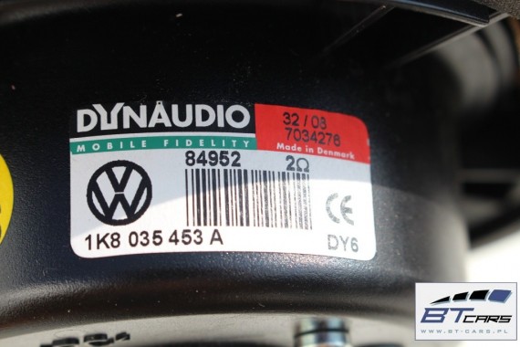 VW SCIROCCO GŁOŚNIKI WZMACNIACZ ZESTAW DYNAUDIO 5K0035456 / B 1K8035453 1K8035453A 1K8035411B 1K8035411B nagłośnienie