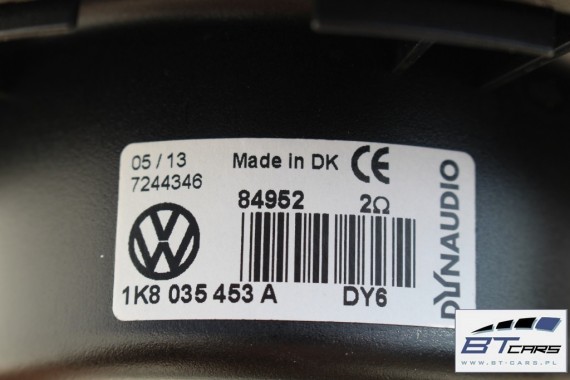 VW SCIROCCO GŁOŚNIKI WZMACNIACZ ZESTAW DYNAUDIO 5K0035456 / B 1K8035453 1K8035453A 1K8035411B 1K8035411B nagłośnienie