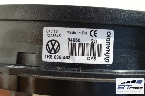 VW SCIROCCO GŁOŚNIKI WZMACNIACZ ZESTAW DYNAUDIO 5K0035456 / B 1K8035453 1K8035453A 1K8035411B 1K8035411B nagłośnienie