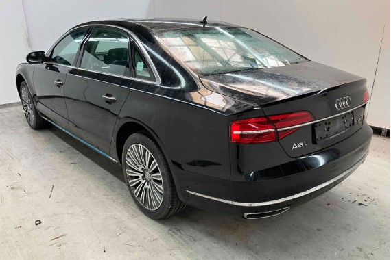 AUDI A8 4H LIFT PRZÓD Matrix maska błotniki zderzak + TYŁ klapa lampy + DRZWI lewa prawa strona FL 0E0E LY9T czarny PAKIET