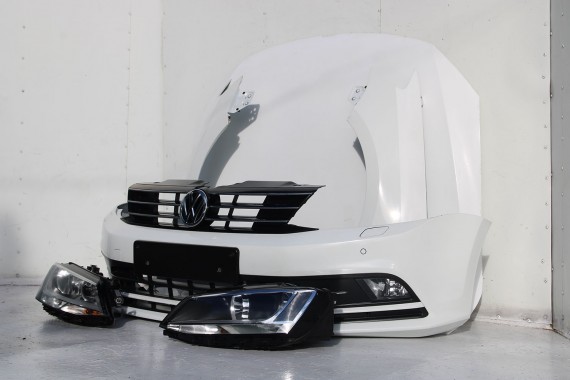 VW JETTA 5C FL PRZÓD maska błotniki lampa zderzak pas Kolor 0Q0Q LC9A biały pure white przedni wzmocnienie błotnik LIFT