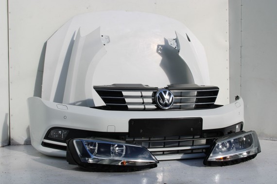 VW JETTA 5C FL PRZÓD maska błotniki lampa zderzak pas Kolor 0Q0Q LC9A biały pure white przedni wzmocnienie błotnik LIFT