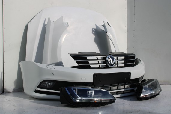 VW JETTA 5C FL PRZÓD maska błotniki lampa zderzak pas Kolor 0Q0Q LC9A biały pure white przedni wzmocnienie błotnik LIFT