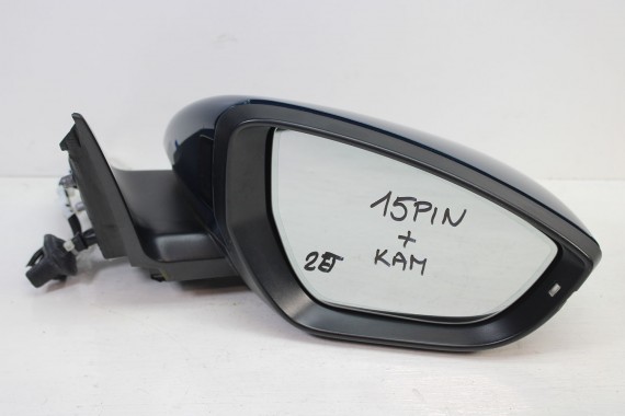 AUDI ETRON LUSTERKO DRZWI PRAWE 15 pin kamera 360 zewnętrzne pinów kabli przewodów 16 pin 16pin FOTO LV5Z S1S1 Niebieski 4KE