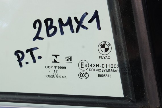 BMW X1 F48 DRZWI PRAWE PRZÓD + TYŁ STRONA PRAWA przednie + tylne 2 sztuki Kolor ALPINWEISS 300 41 00 7414370 7461351