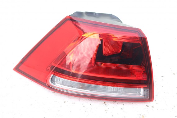 VW GOLF VII 7 TYŁ ZDERZAK tylny + KLAPA BAGAŻNIKA + LAMPY lampa Kolor: 0Q 	LC9A 	Pure white 	Biały 5G