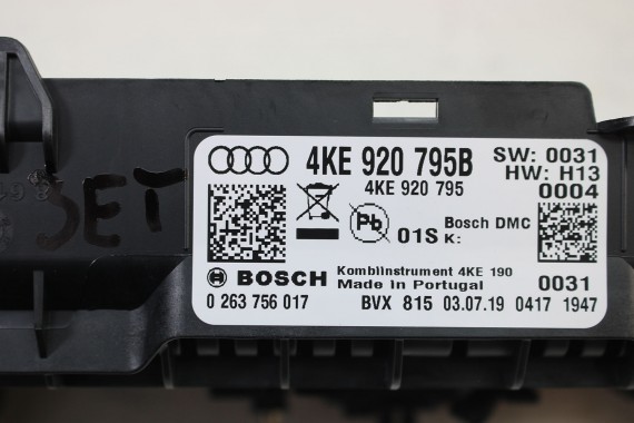 AUDI E-TRON ZEGARY LICZNIKI 4KE920795B zegar licznik 4KE 920 795 B cyfrowy ETRON Virtual Cockpit 4KE920795B 4KE920795B 4KE920795