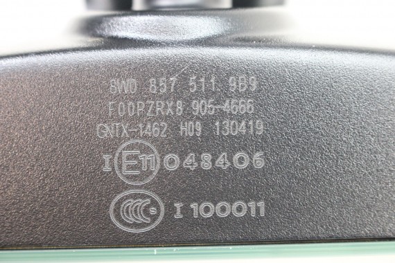 AUDI LUSTERKO WEWNĘTRZNE 8W0857511 wsteczne 8W0 857 511 kolor 9B9 czarny A4 A5 A6 A7 A8 Q5 Q7 Q8 8W0857511 8W0857511F 4M0857511A