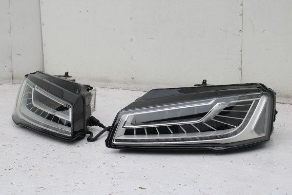 AUDI A8 4H LIFT PRZÓD Matrix maska błotniki zderzak + TYŁ klapa lampy + DRZWI lewa prawa strona FL 0E0E LY9T czarny PAKIET