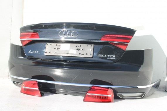 AUDI A8 4H LIFT ZDERZAK + KLAPA BAGAŻNIKA Matrix lampa FL LY9T czrny 4H0945095K 4H0945096K 4H0945093K 4H0945094K 4H0827023L d4