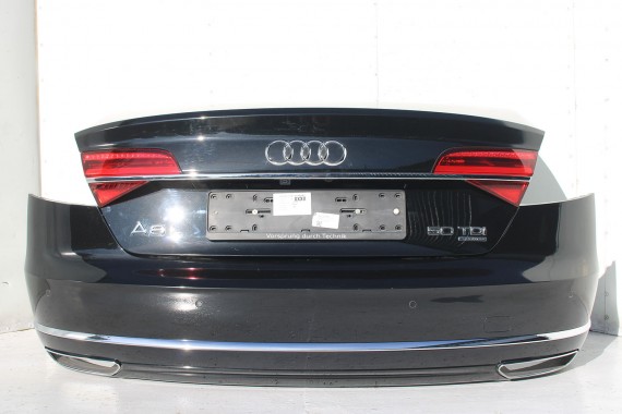 AUDI A8 4H LIFT ZDERZAK + KLAPA BAGAŻNIKA Matrix lampa FL LY9T czrny 4H0945095K 4H0945096K 4H0945093K 4H0945094K 4H0827023L d4