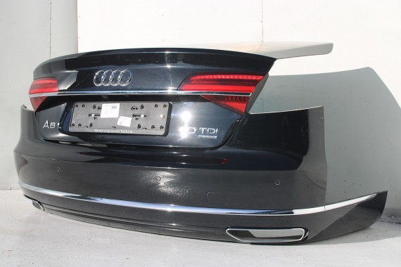 AUDI A8 4H LIFT ZDERZAK + KLAPA BAGAŻNIKA Matrix lampa FL LY9T czrny 4H0945095K 4H0945096K 4H0945093K 4H0945094K 4H0827023L d4