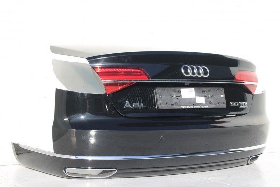 AUDI A8 4H LIFT ZDERZAK + KLAPA BAGAŻNIKA Matrix lampa FL LY9T czrny 4H0945095K 4H0945096K 4H0945093K 4H0945094K 4H0827023L d4