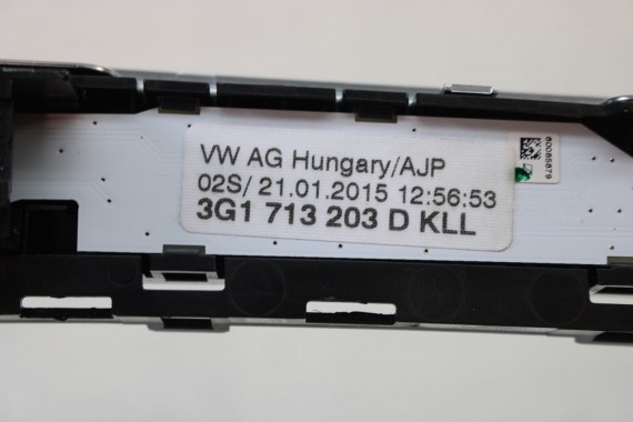 VW PASSAT B8 PANEL STEROWANIA BIEGAMI 3G1713203D 3G1 713 203 D sterowanie Kolor: KLL- czarny / niebieski GTE 1.4 TSi 3G1713203D