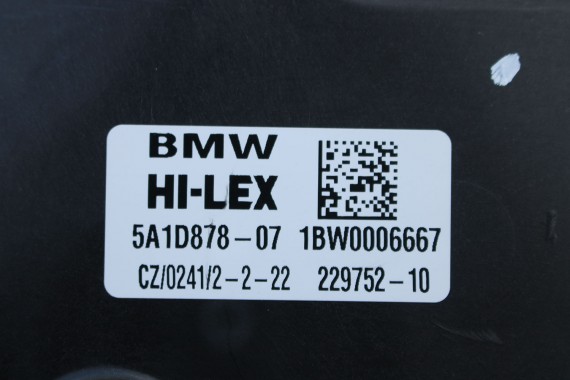 BMW X1 U11 MECHANIZM DRZWI 5A1D875 5A1D876 prowadnica szyby STRONA drzwi przedni lewy 51 33 5A1D877 5A1D878 229752
