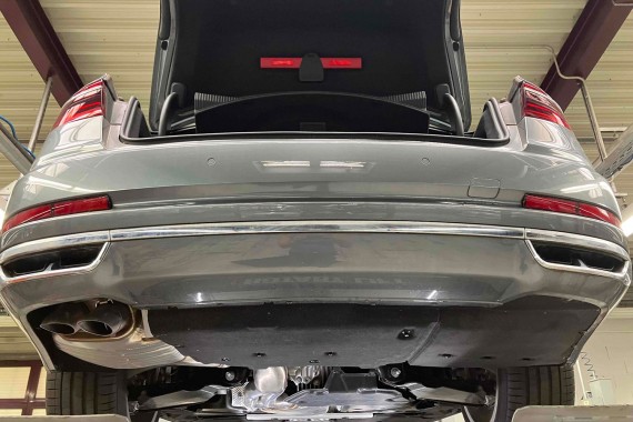 AUDI A8 4N D5 ZDERZAK + KLAPA TYŁ BAGAŻNIKA Matrix lampy OLED 0C0C LX7R Szary lampa 4N0945095Q 4N0945207F 4N0945208F 4N0945095Q