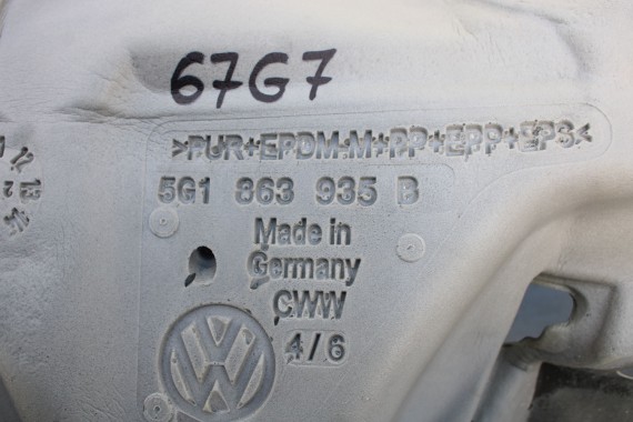 VW GOLF 7 VII TAPICERKA ŚCIANY GRODZIOWEJ 5G1863935B 5G1 863 935 B wyciszenie wygłuszenie 5G 5G1863935 5G1863935 5G1863935C