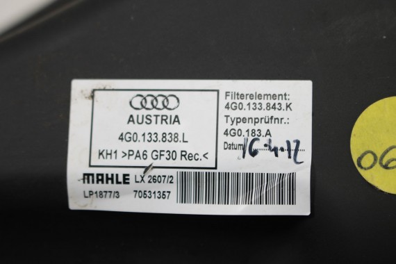 AUDI A6 A7 FILTR POWIETRZA OBUDOWA 4G0133838L 4G0 133 838 4G0133838N 2.0 TFSi 4G C7 4G01338343K 4G0133838L 4G0133838N 4G0133838