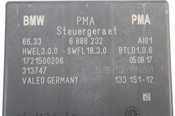BMW MODUŁ STEROWNIK PDC 5A02F95 moduł parkowania 6886232 X1 F48 F45 F46 MINI F54 F55 F56 F57 F60 66336886232 parkhilfe