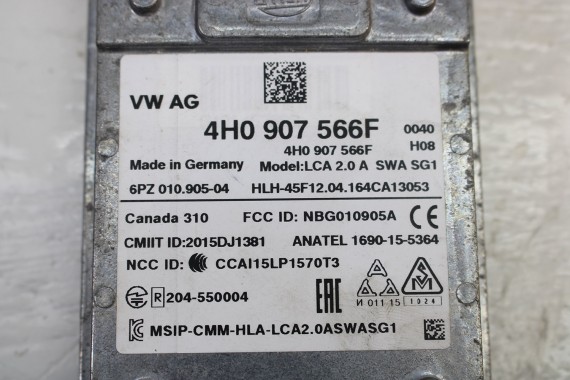 AUDI A8 MODUŁ 4H0907566F 4H0907568F STEROWNIK ASYSTENTA ZMIANY PASA RUCHU 4H0 907 566 F side assist 4H D4 4H0907566F 4H0907568F
