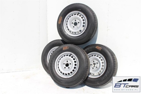 VW AMAROK FELGI STALOWE 16 KOŁA OPONY felga 7H8601027B  6,5J*16H2 ET52 opona BRIDGESTONE DUELER 205/65/16 110/108T 7H8601027B