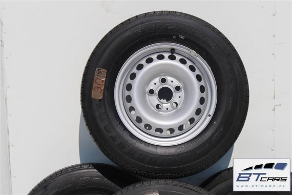 VW AMAROK FELGI STALOWE 16 KOŁA OPONY felga 7H8601027B  6,5J*16H2 ET52 opona BRIDGESTONE DUELER 205/65/16 110/108T 7H8601027B