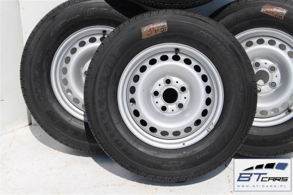 VW AMAROK FELGI STALOWE 16 KOŁA OPONY felga 7H8601027B  6,5J*16H2 ET52 opona BRIDGESTONE DUELER 205/65/16 110/108T 7H8601027B