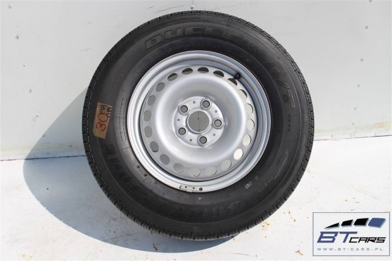 VW AMAROK FELGI STALOWE 16 KOŁA OPONY felga 7H8601027B  6,5J*16H2 ET52 opona BRIDGESTONE DUELER 205/65/16 110/108T 7H8601027B
