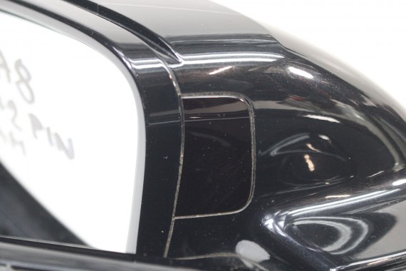 AUDI A8 LUSTERKO DRZWI LEWE 14 +2 pin 0E LY9T Czarny 4H zewnętrzne 16 pinów kabli 4H fotochrom 4H1857409N 4H0857535D 4H1857409M