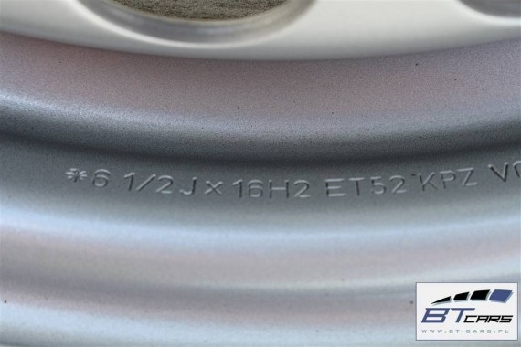 VW AMAROK FELGI STALOWE 16 KOŁA OPONY felga 7H8601027B  6,5J*16H2 ET52 opona BRIDGESTONE DUELER 205/65/16 110/108T 7H8601027B