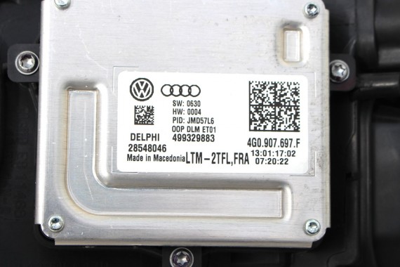 VW PASSAT B8 PRZÓD maska błotniki zderzak pas przedni lampy wzmocnienie błotnik lampa FULL LED LB5J niebieski 3G 3G1941081C