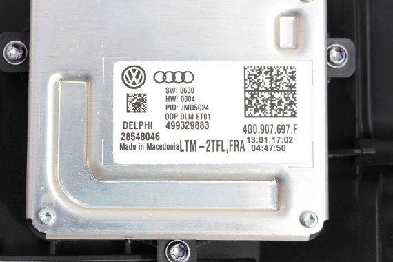 VW PASSAT B8 PRZÓD maska błotniki zderzak pas przedni lampy wzmocnienie błotnik lampa FULL LED LB5J niebieski 3G 3G1941081C