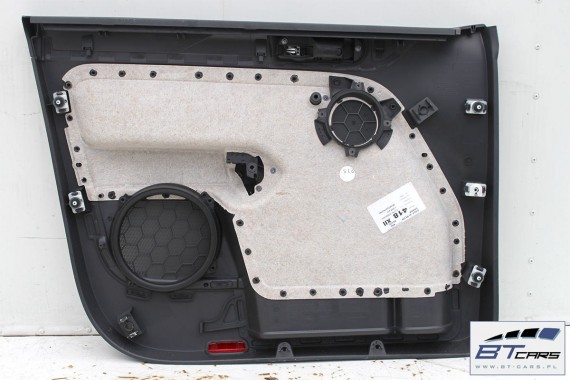 VW GOLF 5 6 V VI PLUS BOCZEK BOCZKI DRZWI drzwiowe tapicerka 5M KOMPLET BOCZKÓW CZARNY welur welurowe czarne antracyt 5M1867011