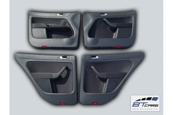 VW GOLF 5 6 V VI PLUS BOCZEK BOCZKI DRZWI drzwiowe tapicerka 5M KOMPLET BOCZKÓW CZARNY welur welurowe czarne antracyt 5M1867011