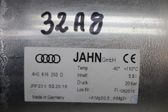 AUDI A8 S8 ZBIORNIK CIŚNIENIA SPRĘŻARKI 4H0616203D ZASOBNIK KOMPRESORA ZAWIESZENIA 4H0 616 203 D 4H LIFT 2010-2017 4H0616203D