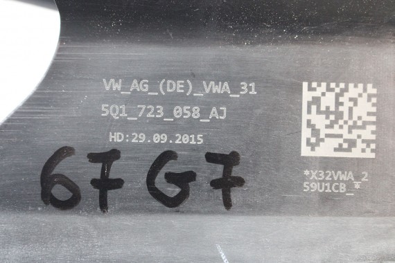 VW AUDI SKODA SEAT PEDAŁ PEDAŁY 5Q1723058AJ 5Q1 723 058 AJ hamulca + podstawa EUROPA 5Q1721142E GOLF 7 VII 5G 5Q1723058AJ